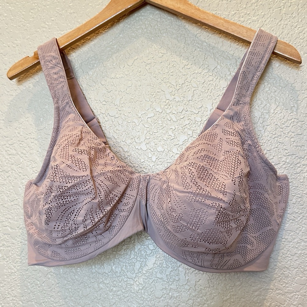 Bali Bra Womens Size 42DD Mesh Underwire Minimizer Coolest Smoothing Intimates